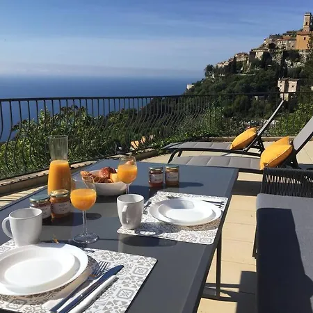 Grande Terrasse Vue Mer& Jacuzzi Appartement Èze